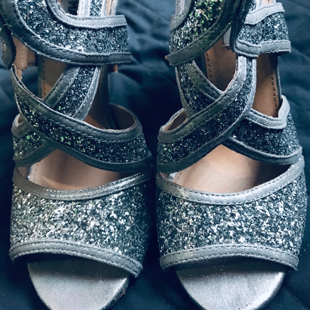 Steve Madden Silver Heel